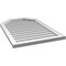 Ekena Millwork Octagonal Top Surface Mount PVC Gable Vent w/ 2"W x 1-1/2"P Brickmould Frame, 24"W x 36"H GVPOT24X3602SN - alternate 5
